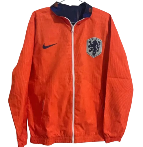 24-25 Netherlands Orange & Blue Double Sided Windbreaker