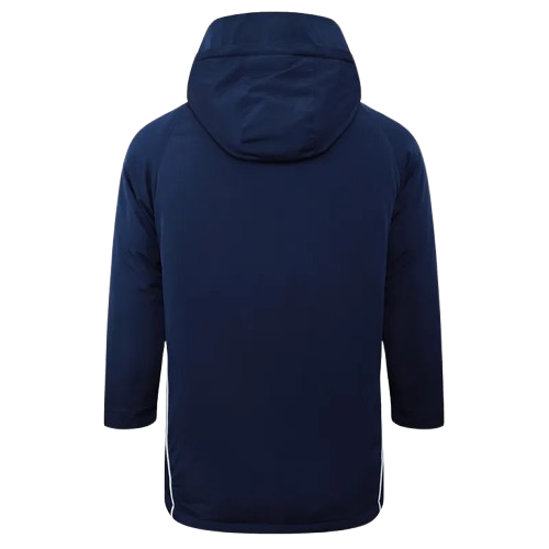 24-25 Germany Royal Blue Hooded Windbreaker Fabric Cotton Coat
