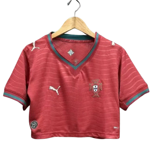2026 World Cup Portugal Home Crop Top