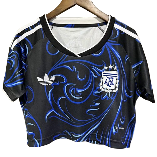 2026 World Cup Argentina Away Crop Top