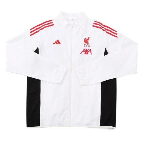 25-26 Liverpool White ~ Red Windbreaker