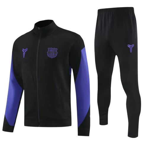 25-26 Barcelona Black Jacket Tracksuit