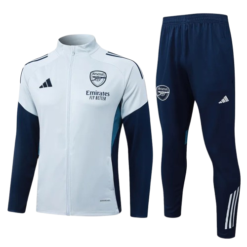 25-26 Arsenal Light Gray Jacket Tracksuit
