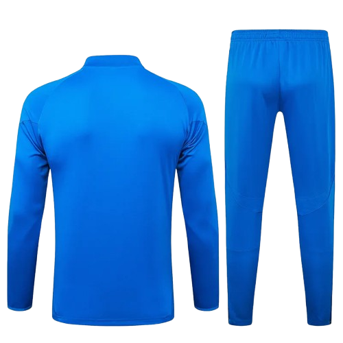 25-26 Real Madrid Lake Blue Half Pull Tracksuit