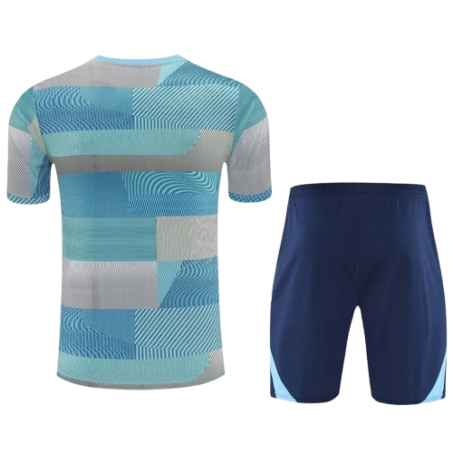 25-26 Real Madrid Light Blue Training Short Suit