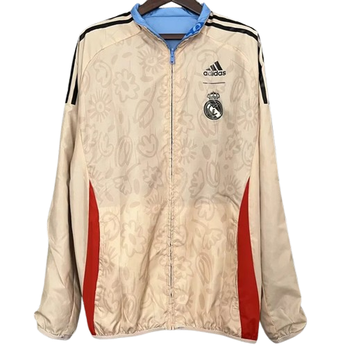 24-25 Real Madrid Blue & khaki Double Sided Windbreaker