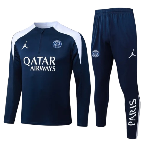 25-26 PSG Royal Blue Half Pull Tracksuit