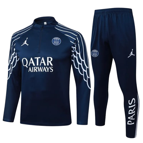 25-26 PSG Royal Blue Half Pull Tracksuit