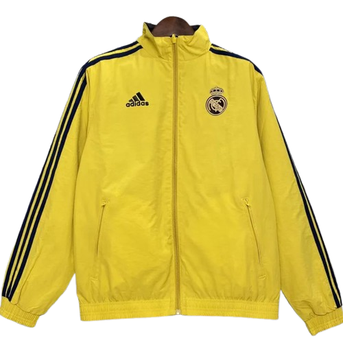 24-25 Real Madrid Yellow & Red Double Sided Windbreaker