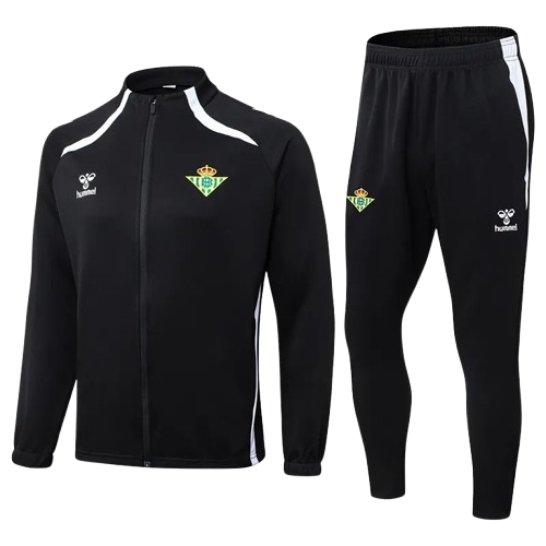 25-26 Real Betis Black Jacket Tracksuit