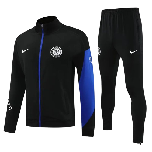 25-26 Chelsea Black Jacket Tracksuit