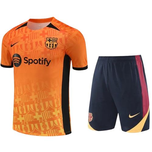 24-25 Barcelona Orange Training Short Suit