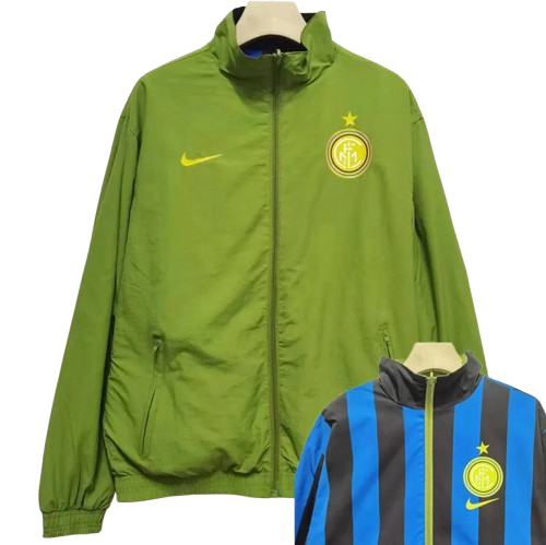2024 Inter Milan Green & Blue Double Sided Windbreaker