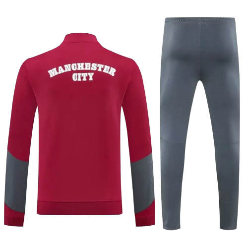 25-26 Man City Red Jacket Tracksuit