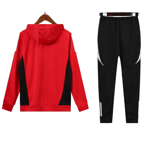 24-25 Man Utd Red Hoodie Tracksuit