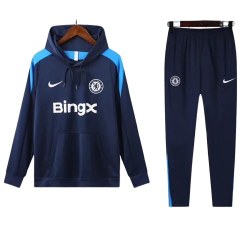 24-25 Chelsea Royal Blue Hoodie Tracksuit