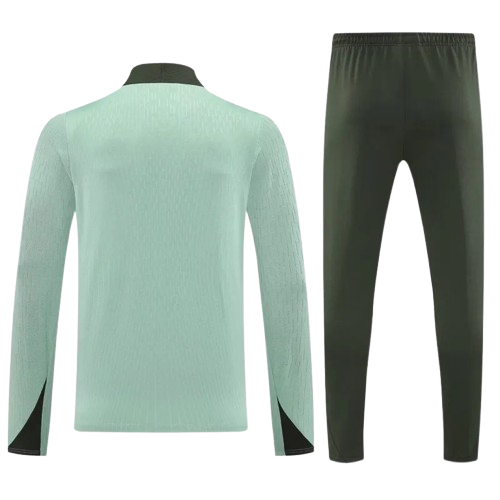25-26 Chelsea Light Green Half Pull Tracksuit