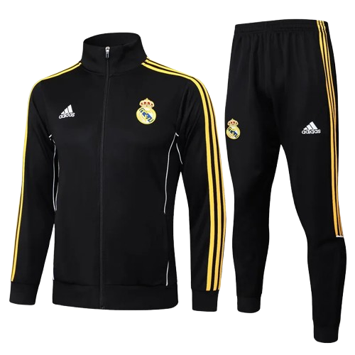 25-26 Real Madrid Black Jacket Tracksuit