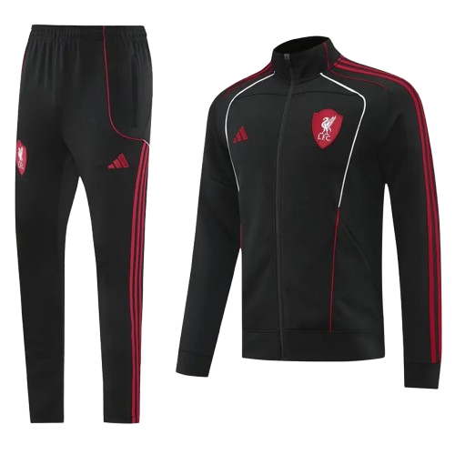 25-26 Liverpool Black Jacket Tracksuit