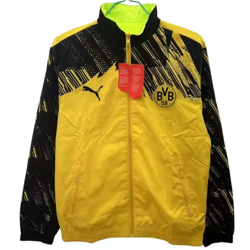 25-26 Dortmund Yellow & Fluorescent Green Double Sided Windbreaker