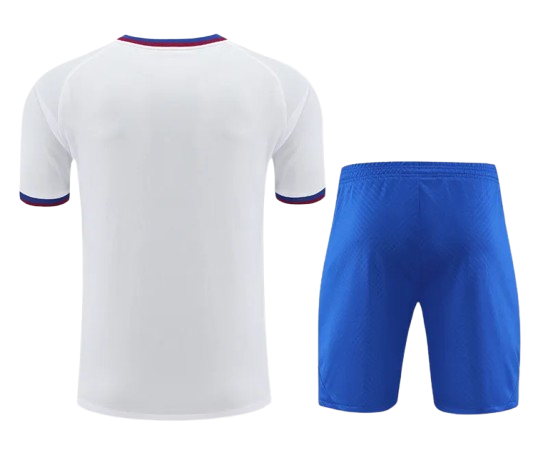 24-25 Barcelona White Training Short Suit