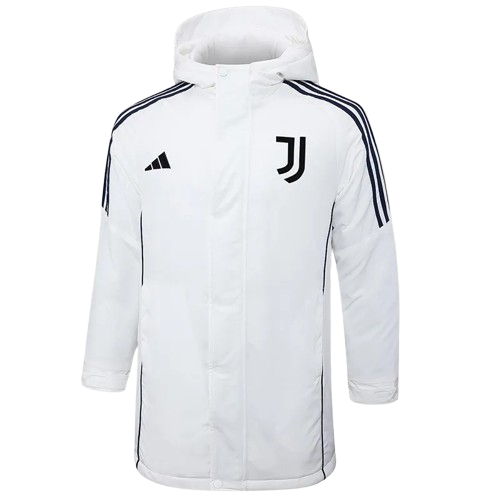 24-25 Juventus White Cotton Coat
