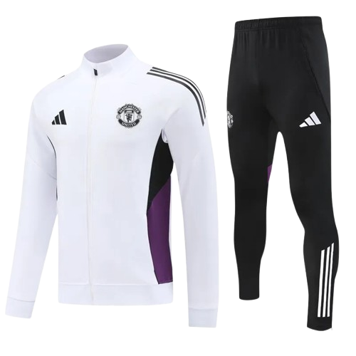 25-26 Man Utd White Jacket Tracksuit