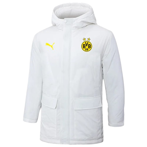 24-25 Dortmund White Cotton Coat