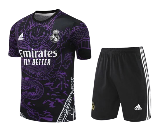 24-25 Real Madrid Purple Training Short Suit