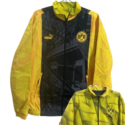23-24 Dortmund Black & Yellow Double Sided Windbreaker