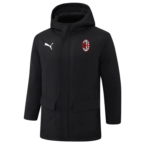 24-25 AC Milan Black Cotton Coat