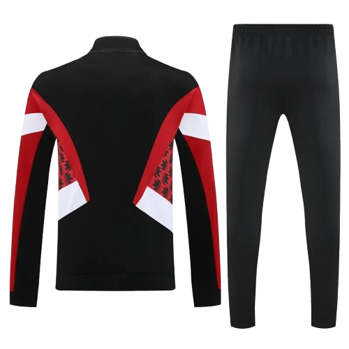 25-26 Man Utd Black Red Jacket Tracksuit