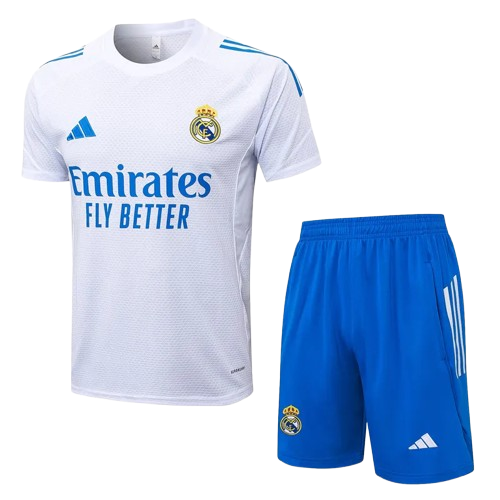 25-26 Real Madrid White Training Short Suit