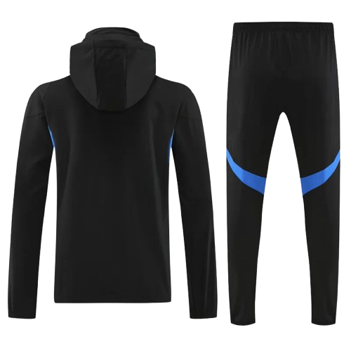 25-26 Man Utd Black Hoodie Jacket Tracksuit