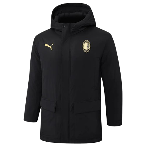 24-25 AC Milan Black Cotton Coat