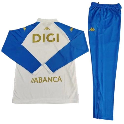 25-26 Deportivo de La Coruña White Half Pull Tracksuit