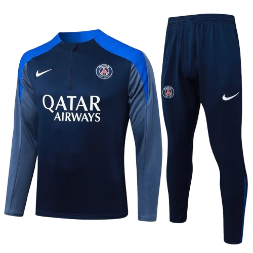 25-26 PSG Royal Blue Half Pull Tracksuit