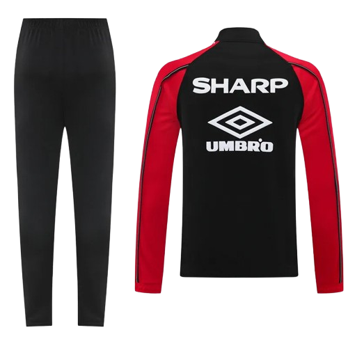 25-26 Man Utd Black Jacket Tracksuit