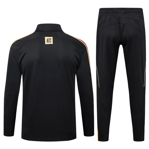 25-26 Arsenal Black Half Pull Tracksuit