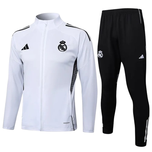 25-26 Real Madrid White Jacket Tracksuit
