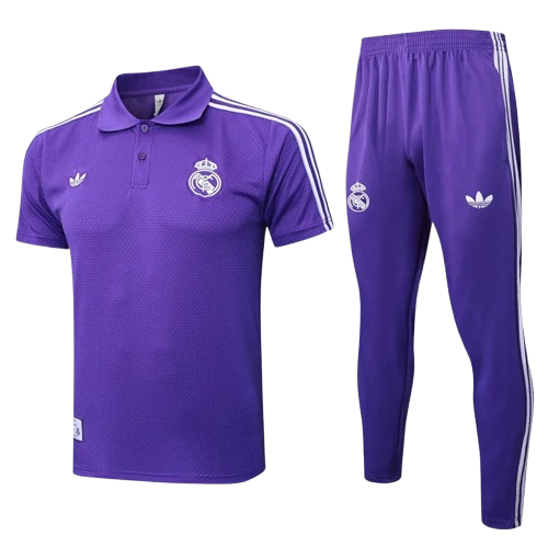 25-26 Real Madrid Purple Polo Tracksuit