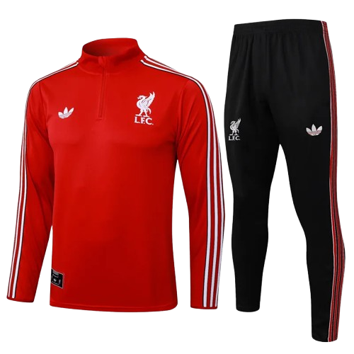 25-26 Liverpool Red Half Pull Tracksuit