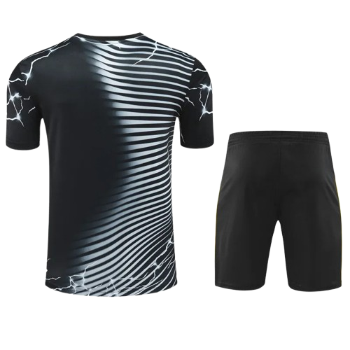24-25 Real Madrid Black White Training Short Suit