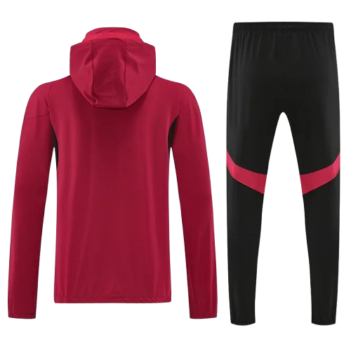 25-26 Man Utd Red Hoodie Jacket Tracksuit