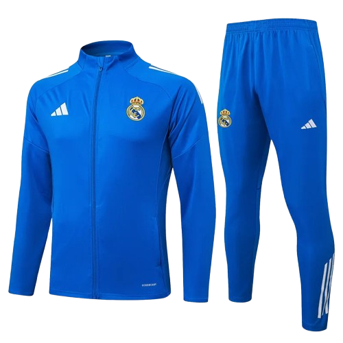 25-26 Real Madrid Lake Blue Jacket Tracksuit