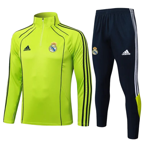 25-26 Real Madrid Grass Green Half Pull Tracksuit