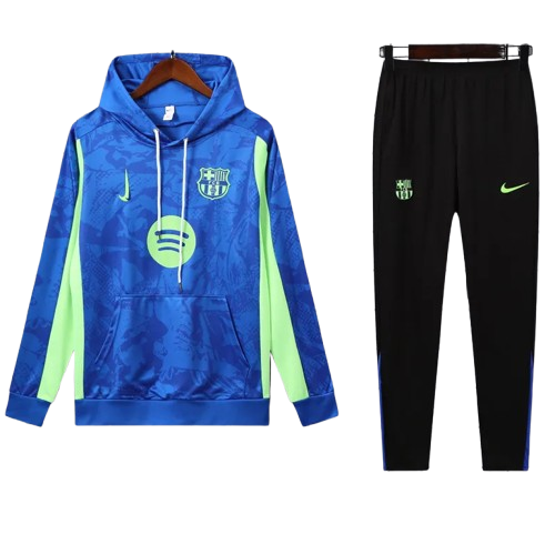 25-26 Barcelona Blue Hoodie Tracksuit