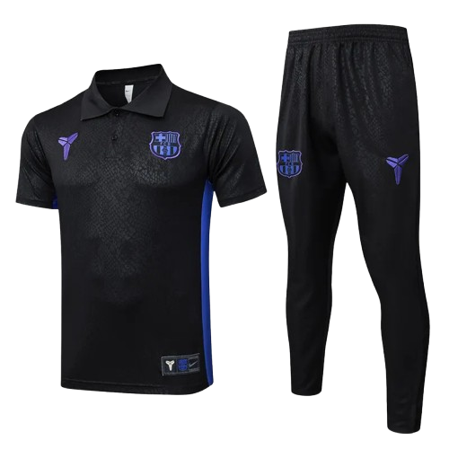 25-26 Barcelona Black Polo Tracksuit