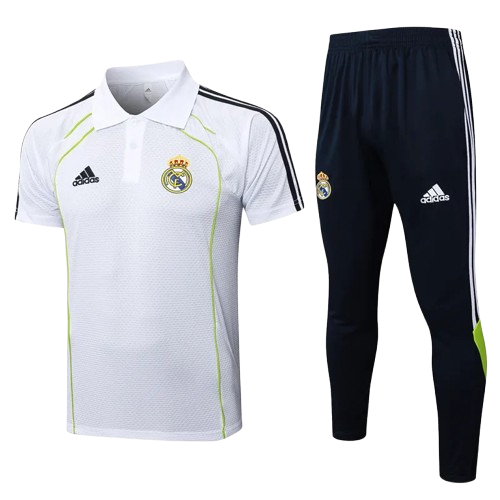25-26 Real Madrid White Polo Tracksuit