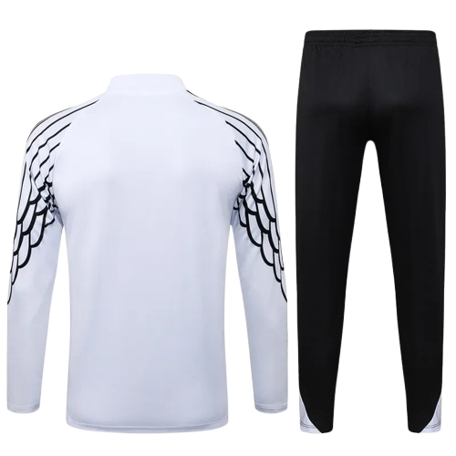 25-26 PSG White Half Pull Tracksuit